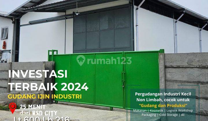 Gudang Industri Sigma Kartika Gunung Sindur Serpong SHM 1