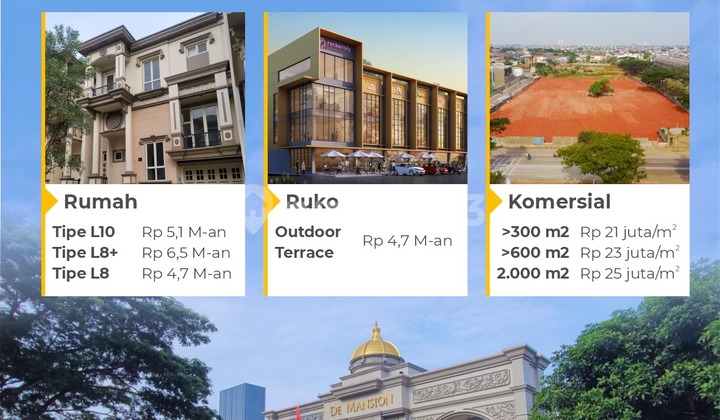 3-Storey Shop House De Mansion at Alam Sutera, prime location, strategic and easy access. 2