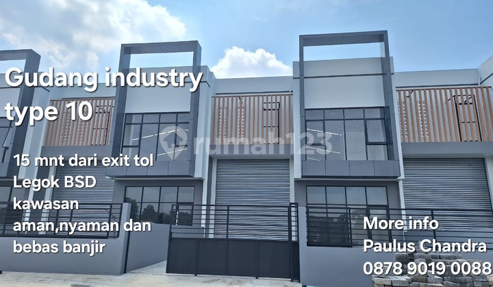 Ready-to-Use Industrial Warehouse Attached to BSD Blessindo Legoktangerang