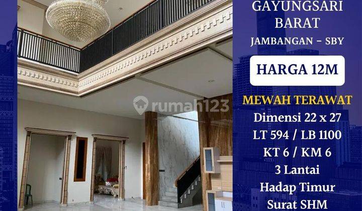 Rumah Mewah Terawat Gayungsari Barat Jambangan Surabaya Timur Dkt Ahmad Yani 1