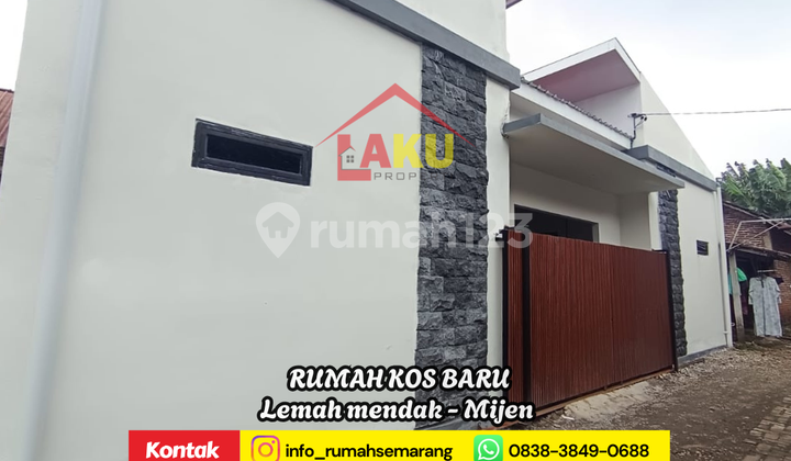 Hanya 100M ke Jalan Raya! Rumah Kos Baru di Mijen, Dekat Rsud & Sirkuit!