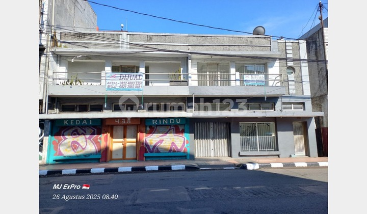 For Sale 2 Shop House Units Cheap Price Main Road Jl. Otista Astana Anyar Near Alun-Alun Bandung