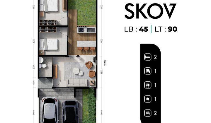 Rumah 2 lantai Citra Garden Gowa Dekat Hertasning Baru  5