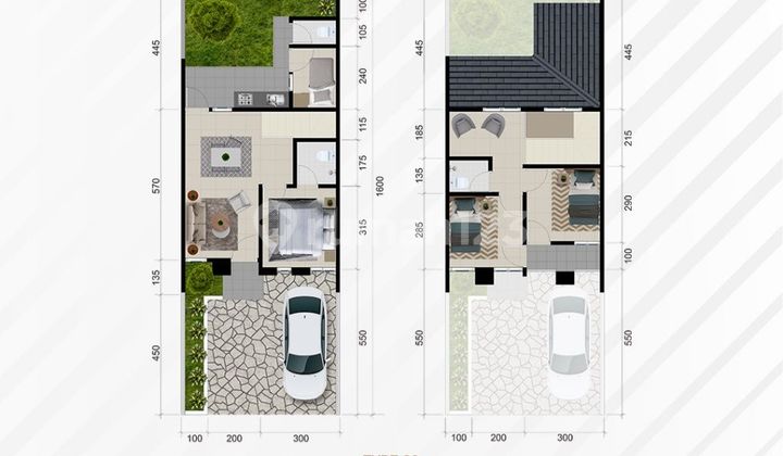 Rumah 2 Lantai Hertasning Makassar System Cluster 2