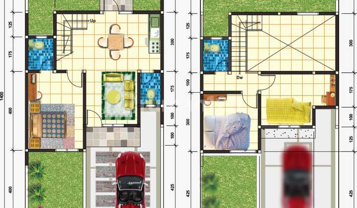 Two-Story House in Antang, Makassar City, Oe Gate Two-Story House in Antang, Makassar City, Oe Gate