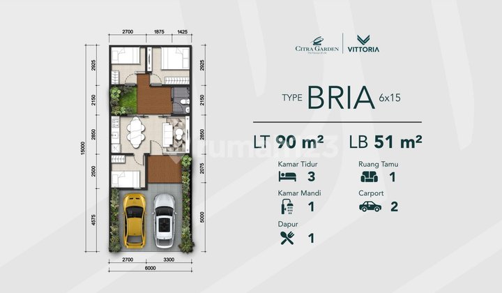 3 Bedroom House in Citra Garden Gowa Near Makassar 2