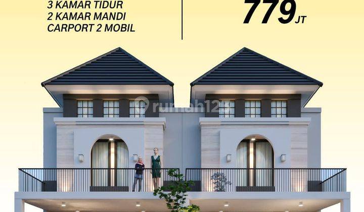 DE VILLA TOWNHOUSE KEDUNGMUNDU 2LT TYPE 72  700JT AN 2