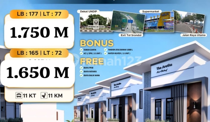 Profitable Investment Undip Tembalang Dormitory 2floors/3floors Starting from 1.3m 2