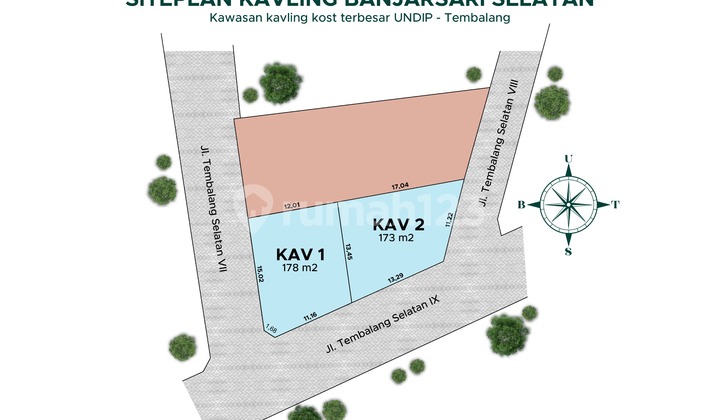 Kavling Tembalang Cocok Untuk Usaha Kos Atau Rumah