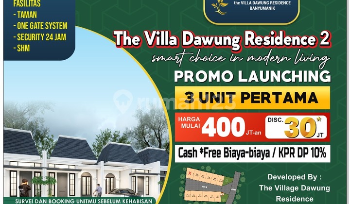 Rumah Rasa Vila di Dawung Pudakpayung Banyak Promo untuk 3 Pembeli Pertama 1
