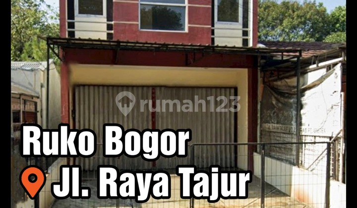 Dijual Murah Ruko Siap Pakai di Jl Raya Tajur Bogor Sebrang Hotel Agria 2