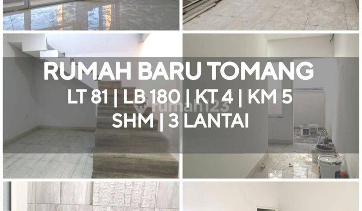 Rumah 3 lantai baru siap huni jalan 2 mobil Tomang 1