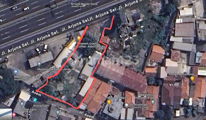 Dijual Tanah Komersial Strategis Dibawah Njop Diarjuna Selatan Jakarta Barat
