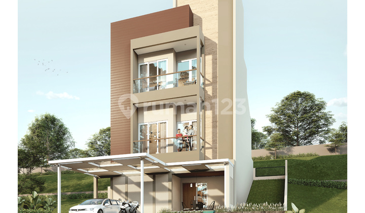 FOR SALE 3-STORY HOUSE WITH ROOFTOP AND LIFT, CAN BE INSPECTED, NEAR SENTUL TOLL ROAD 2