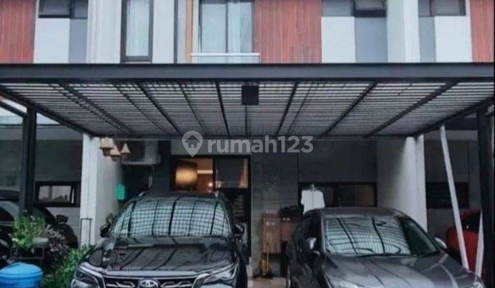 Rumah minimalis modern di lingkungan cluster Delatinos BSD 1