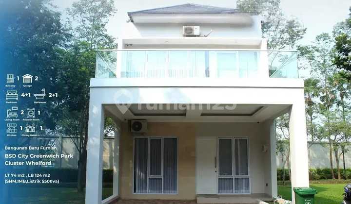 For sale new furnished house in BSD City Greenwich Park Cluster Whelford.
