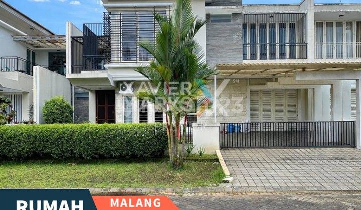 For Sale Furnished House Secure 24/7 in Greenwood Golf Araya Malang