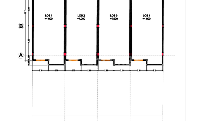 4 Units New Shophouses with Good Access Location for Sale, in Pemecutan Kelod Area 2