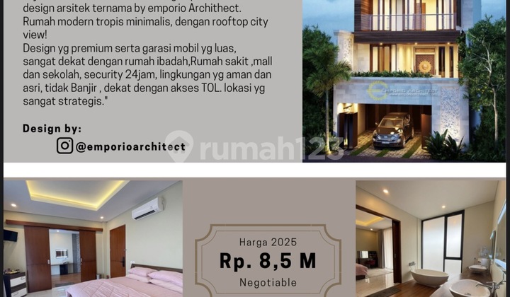 Modern 4-Story House in Central Jakarta 2