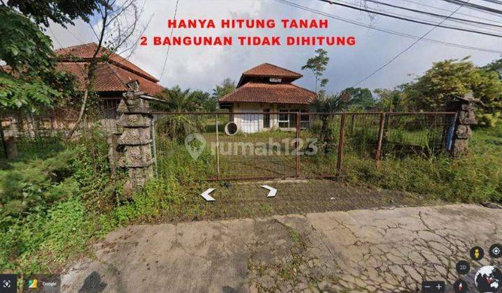 Dijual Tanah Dengan 2 Bangunan, Lokasi Strategis Di Jalan Raya Kota Bunga Puncak 1