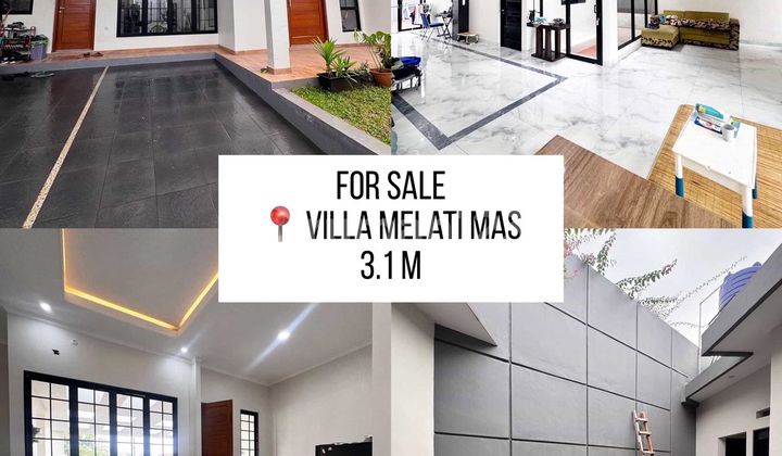 Rumah 2 Lantai Full Renovasi di Villa Melati Mas, Tangerang Selatan