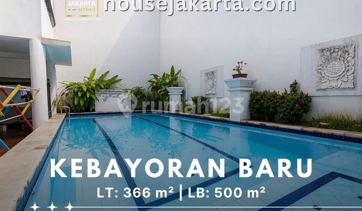 Rumah Kebayoran Baru Lingkungan Tenang Row Jalan Lebar . Dekat Pusat Bisnis
