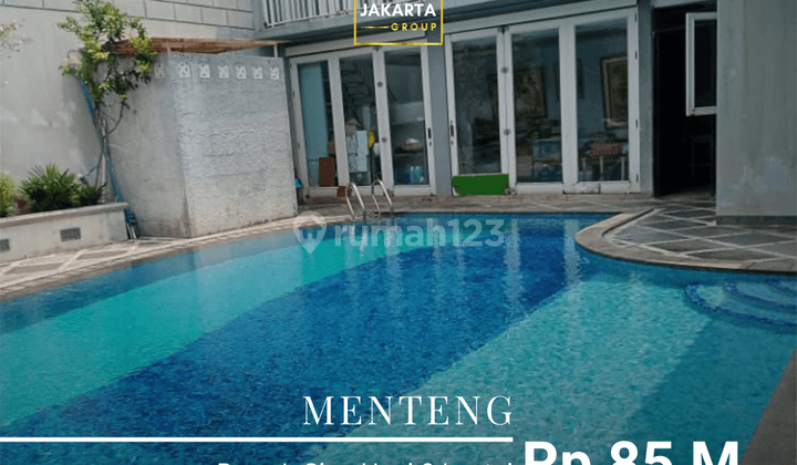 Rumah Siap Huni Menteng Ada Pool, Garasi & Carport 1