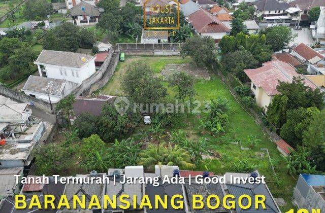 Tanah Murah Baranangsiang Bogor Luas 2515m2 Bisa Bangun Cluster 1