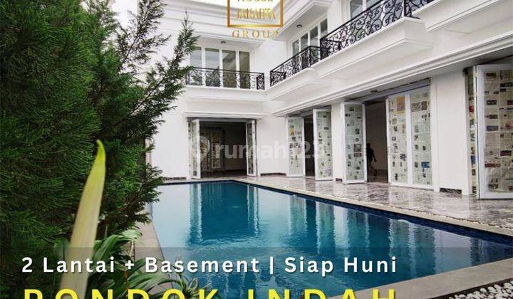 Rumah Pondok Indah 2 Lantai Ada Pool, Basement, Carport Luas 1