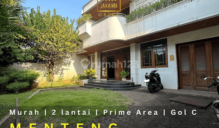 Rumah Menteng 2 Lantai Golongan C, Taman, Garasi Carport Luas  1