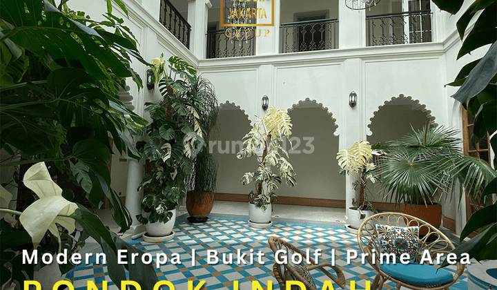 Rumah Modern Eropa Elite Bukit Golf Ada Pool, Taman Basement 1