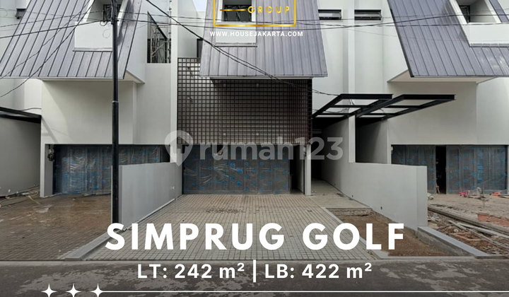 Rumah Mewah Simprug Golf One Gate System Private Pool Kawasan Elite