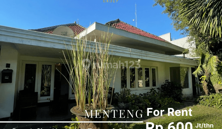 For Rent Rumah Menteng Prime Area Ada Taman Carport 1