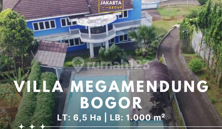 Villa Megamendung Bogor Luas 6,5 Ha COcok Untuk Private Villa, Resort atau Investasi Jangka Panjang