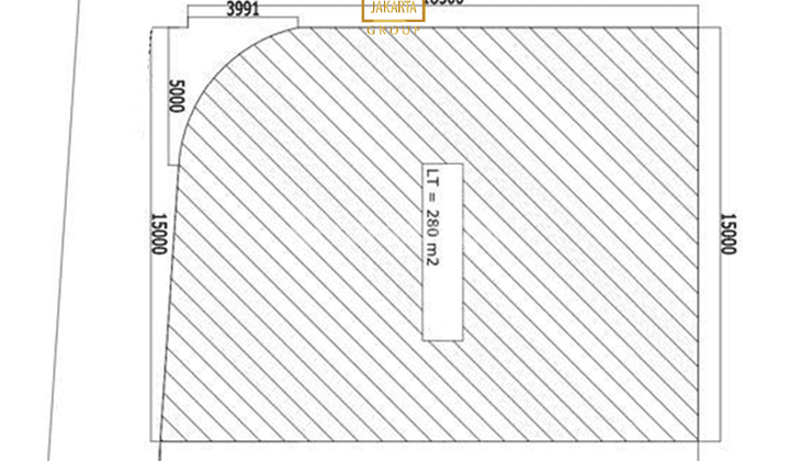 Tanah Hook Luas 280 m² Prime Area Selong Dekat Scbd 2