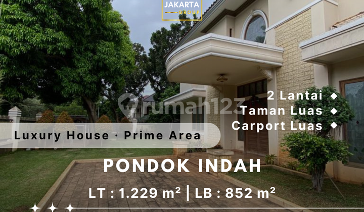 Rumah 2 Lantai Prime Area Taman & Carport Luas