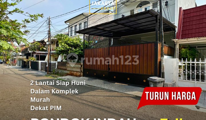 Price Drop for 2-Story House in Pondok Indah Complex with Carport Near PIM