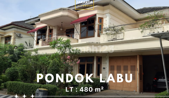 Rumah Pondok Labu 2 Lantai Dalam Komplek, Ada Pool Hadap Timur