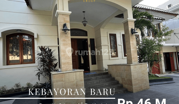 Rumah 3 Lantai di Ex Kedubes Double Gate Ada Pool, Carport Luas 1