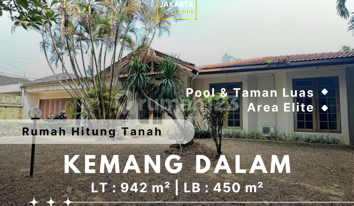 Rumah Kemang Hitung Tanah Area Elite Kemang Dalam
