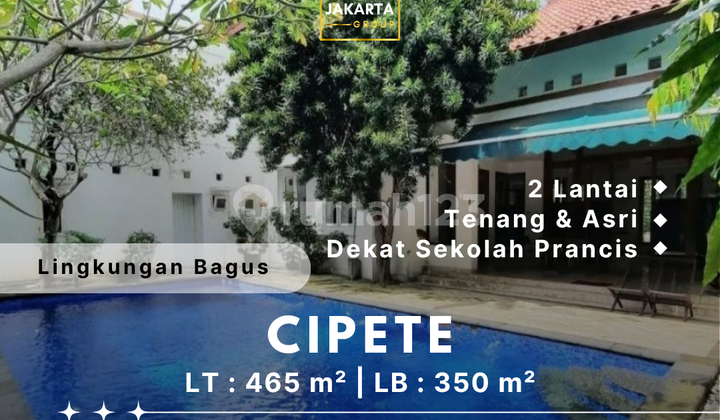 2-Story House in Cipete with Garden & Pool, Quiet & Green Neighborhood