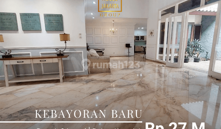 Rumah Kebayoran Baru Prime Area, Garasi Carport Luas 1