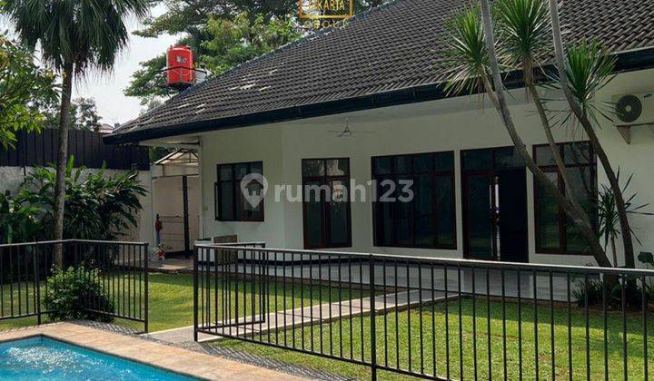 For Rent Rumah Pejaten Barat Dekat Kemang, Ada Pool Taman Luas 2