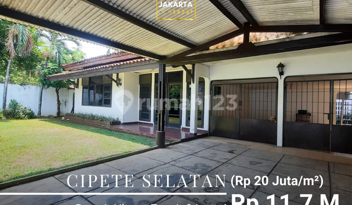 Rumah Hitung Tanah Luas 584 m2 Bebas Banjir Dekat Sekolah Prancis Rumah Hitung Tanah Luas 584 m2 Bebas Banjir Dekat Sekolah Prancis