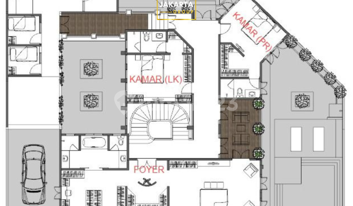 Selong Kebayoran Baru Elite Area House Wide Road Row 2