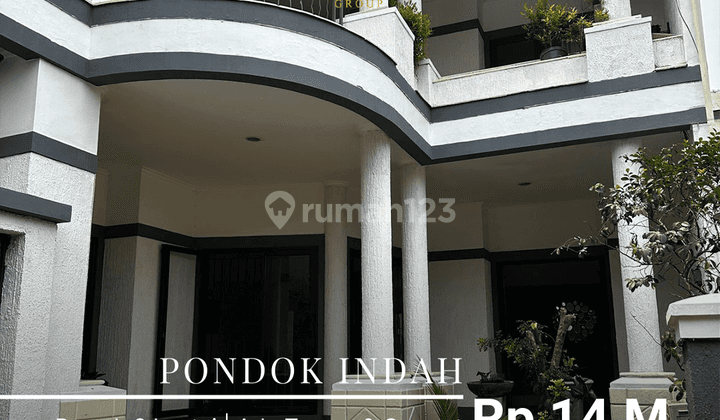 Rumah 2 Lantai Pondok Indah Ada Taman Carport 1