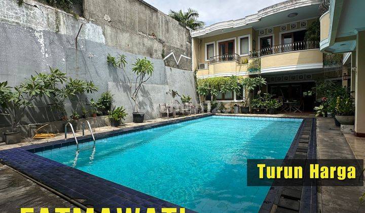 Turun Harga Rumah 2 Lantai Ada Pool, Garasi, Carport Luas  1