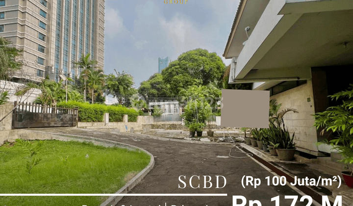 Rumah Scbd Hitung Tanah Prime Area, Taman, Garasi, Carport Luas 1