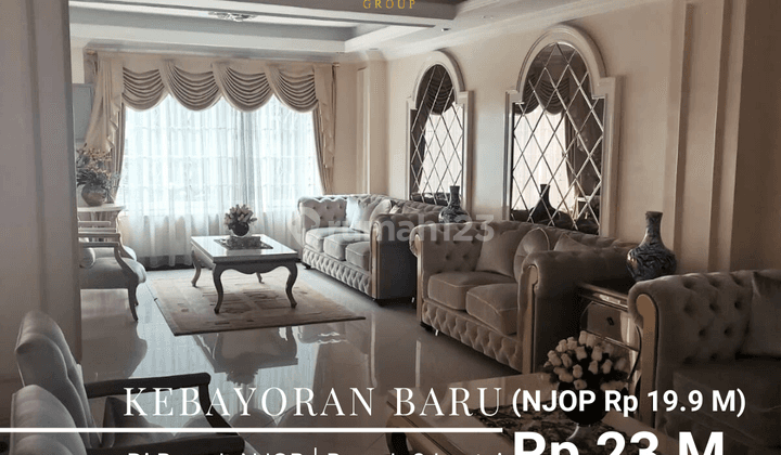 Rumah Kebayoran Baru 3 Lantai Garasi Carport Luas 1