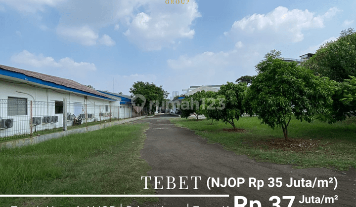 Tanah Tebet Hampir Njop Luas 9.926m2 Jalan Utama Zona K 1